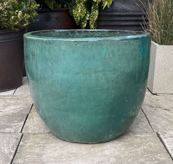 Glazed Green Giant Egg Pot - Image 3