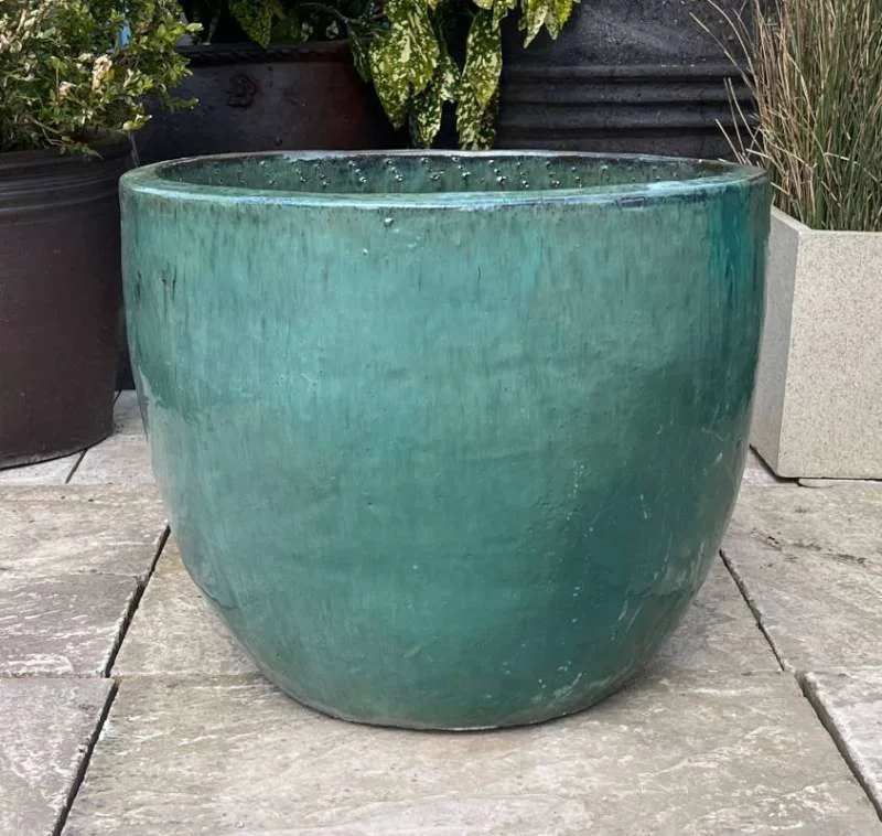 Glazed Green Giant Egg Pot - Image 3