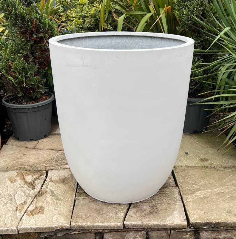Large white pots discount