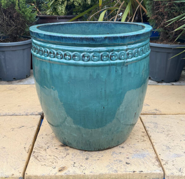 Glazed Green Giant Coin Pot - Image 3