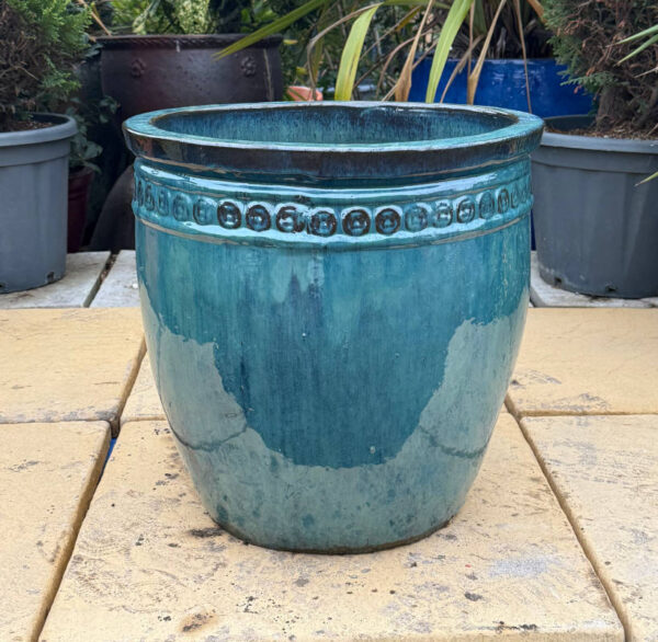 Glazed Green Giant Coin Pot - Image 4