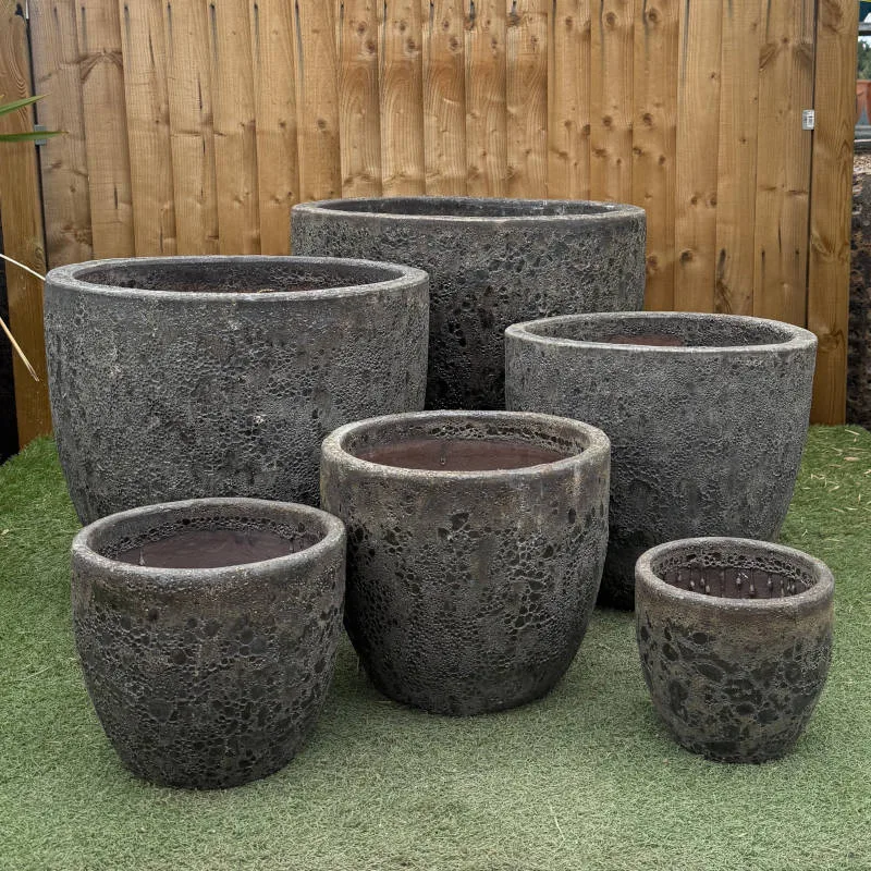 Atlantis Black Giant Egg Pot