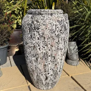 Atlantis White and Black Monkey Jar
