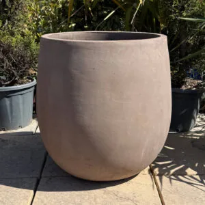 Tuscan Graphite Bowed Egg Large