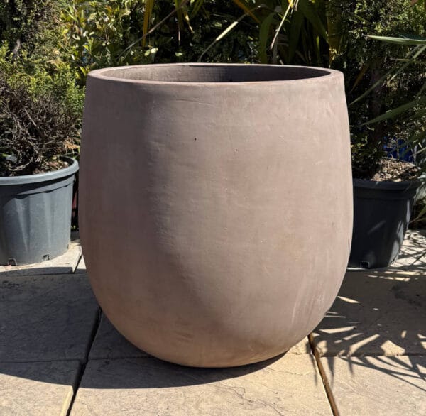 Tuscan Graphite Bowed Egg Pot - Image 2