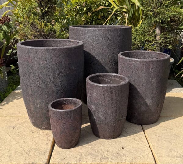 Atlantis Iron Red Vaso Tall Cylinder