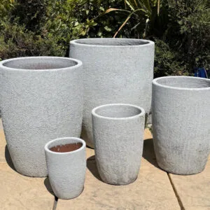 Atlantis White Vaso Tall Cylinder