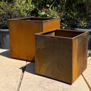 Corten Steel Cube