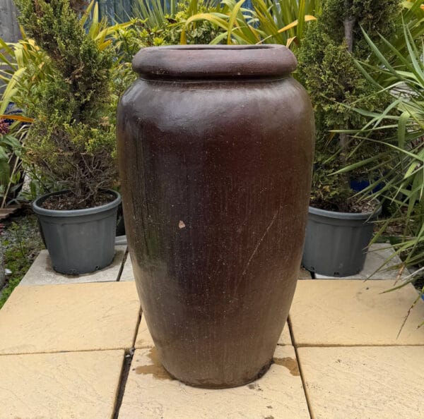 Rustic Tall Thick Rim Vase Second