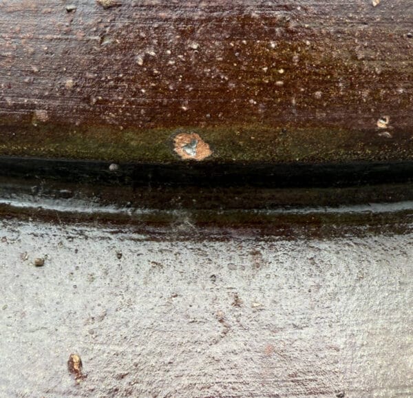 Rustic Tall Thick Rim Vase Second - Image 4