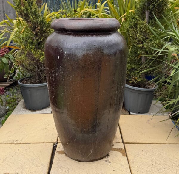Rustic Tall Thick Rim Vase Second - Image 2