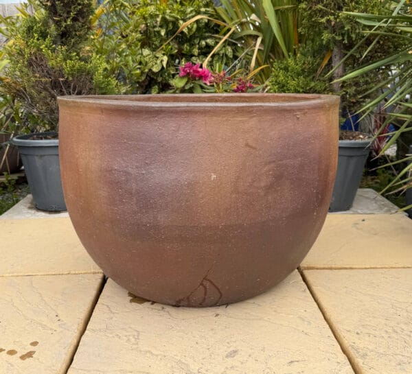 Rustic Giant Egg Pot Large Damaged