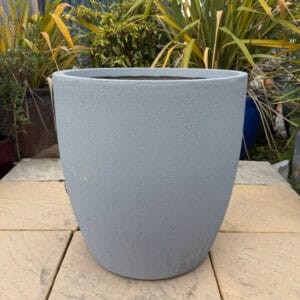 Fibre Cement Grey Egg Pot Large Second