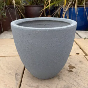 Fibre Cement Grey Egg Pot Small Second