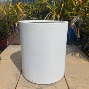 Fibre Cement White Tall Cylinder Medium Second