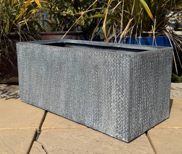 Fibre Clay Textured Trough Washed Grey - Image 2