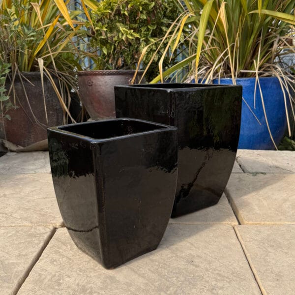 Glazed Black Curved Camilla - Image 3