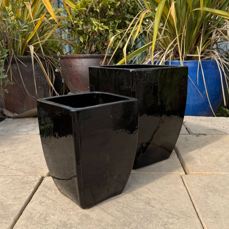Glazed Black Curved Camilla - Image 3