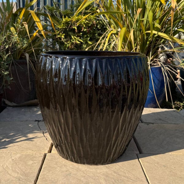 Glazed Black Diamond Jar - Image 2