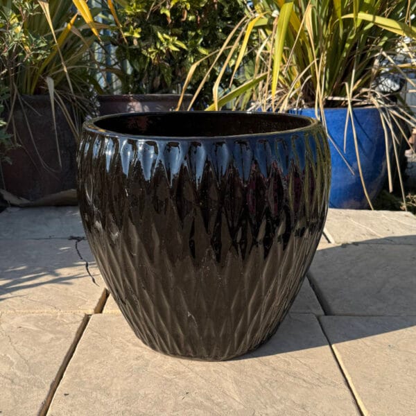 Glazed Black Diamond Jar - Image 3