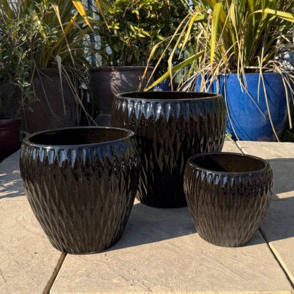 Glazed Black Diamond Jar - Image 4