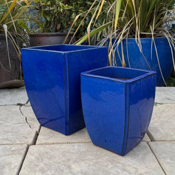 Glazed Blue Curved Camilla - Image 3