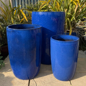 Glazed Blue Giant Cylinder