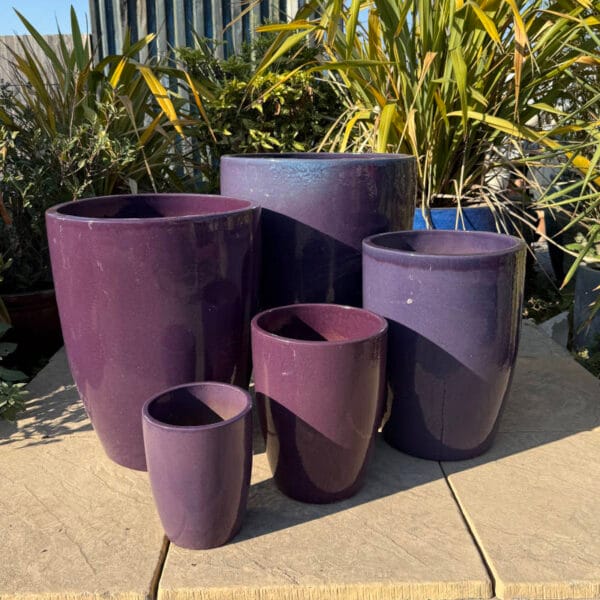 Glazed Lilac Tall Cylinder