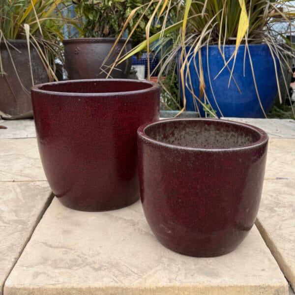 Glazed Ox Blood Red Vaso Giant Egg - Image 6