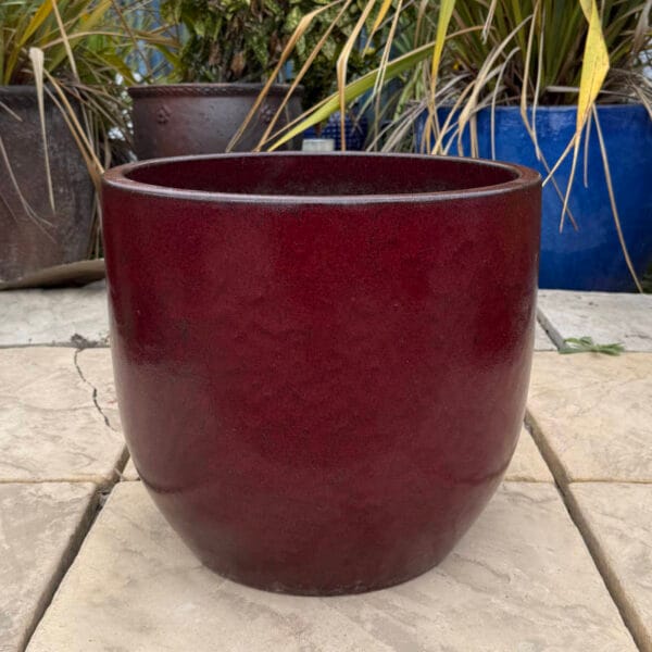 Glazed Ox Blood Red Vaso Giant Egg - Image 5