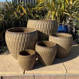 Glazed Tiger Skin Diamond Jar