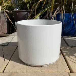 Glazed White Cylinder Second
