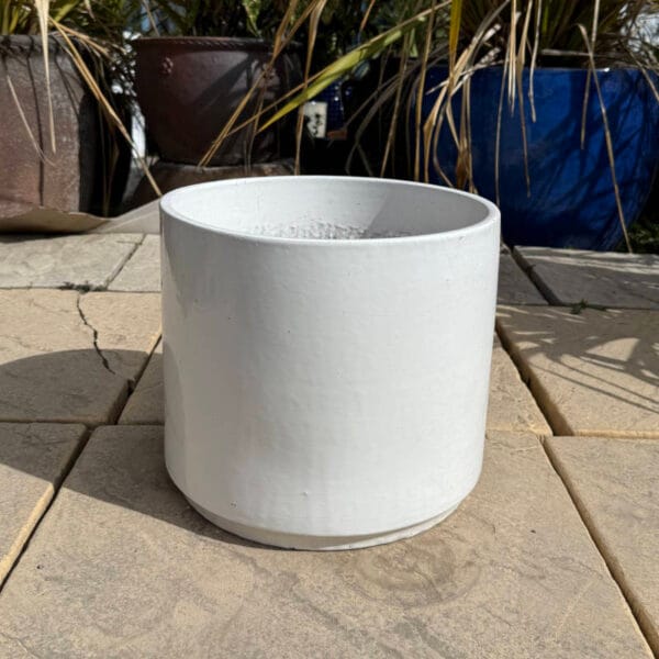 Glazed White Cylinder Second - Image 2