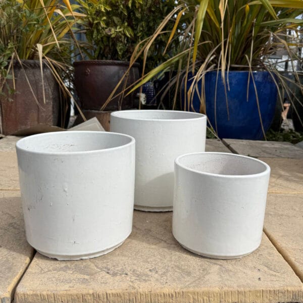 Glazed White Cylinder Second - Image 3