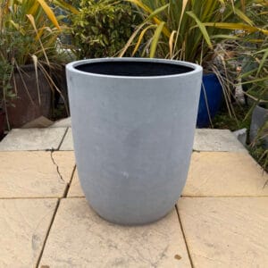 Poly Resin Grey Cylinder Medium Second