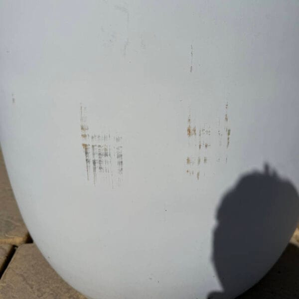 Poly Resin White Cylinder Medium Second - Image 3