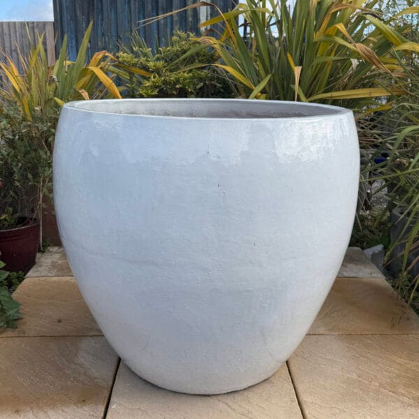 Glazed Giant Bowl White - Image 2