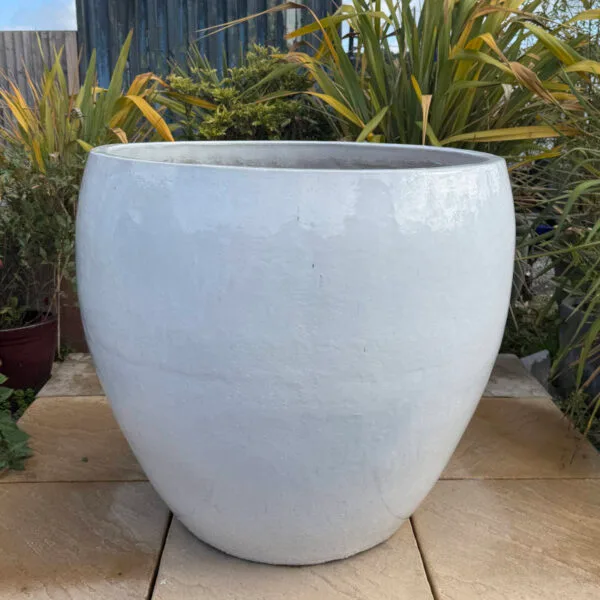Glazed Giant Bowl White - Image 2