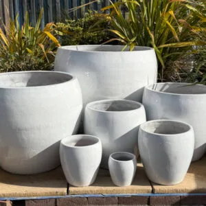 Glazed Giant Bowl White