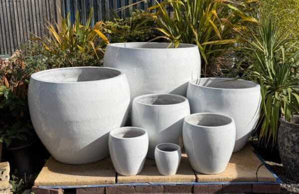 Glazed Giant Bowl White