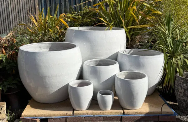 Glazed Giant Bowl White