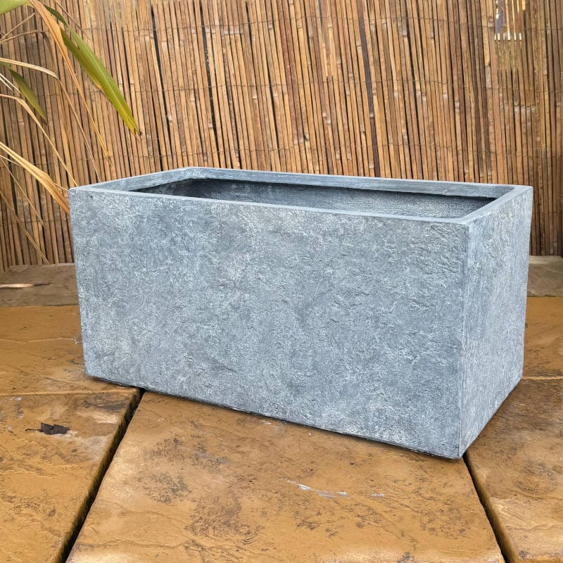 Fibre Clay Washed Grey Arizona Trough - Image 3