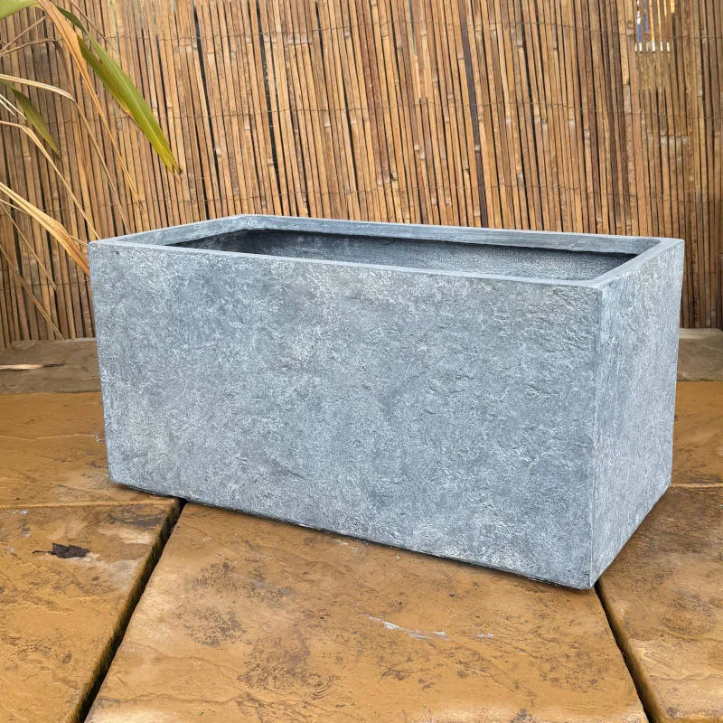 Fibre Clay Washed Grey Arizona Trough - Image 3