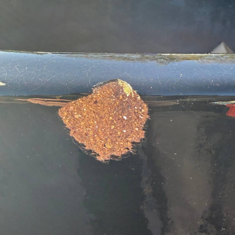 Glazed Black Vaso Giant Egg Extra Large Second - Image 2