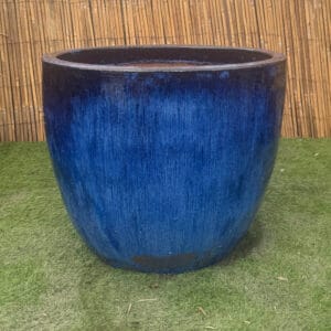 Glazed Blue Original Egg Pot Extra Large Second