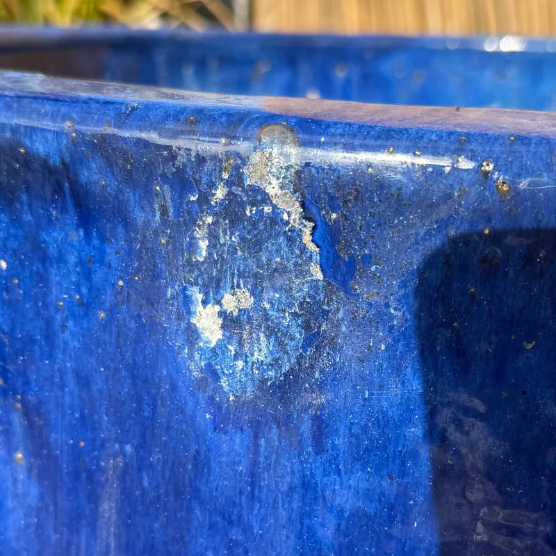 Glazed Blue Original Egg Pot Extra Large Second - Image 2