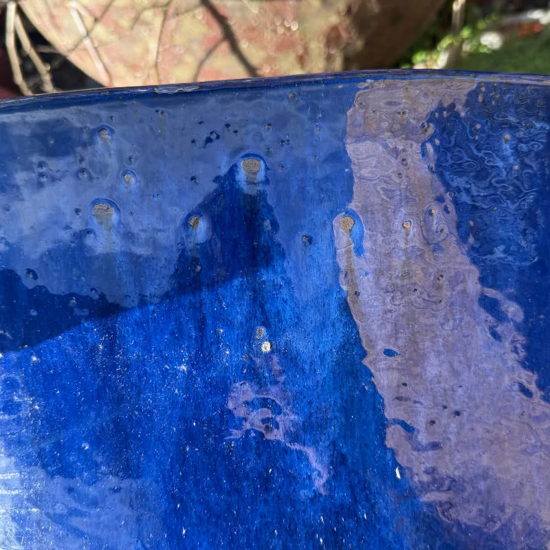 Glazed Blue Original Egg Pot Extra Large Second - Image 3