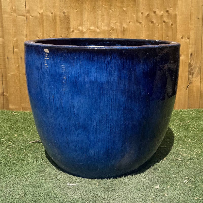 Glazed Blue Original Egg Pot Extra Large Second - Image 2
