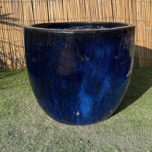 Glazed Blue Original Egg Pot Extra Large Second