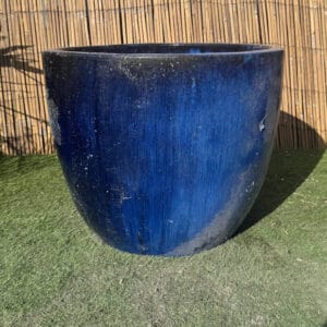 Glazed Blue Original Egg Pot Extra Large Second